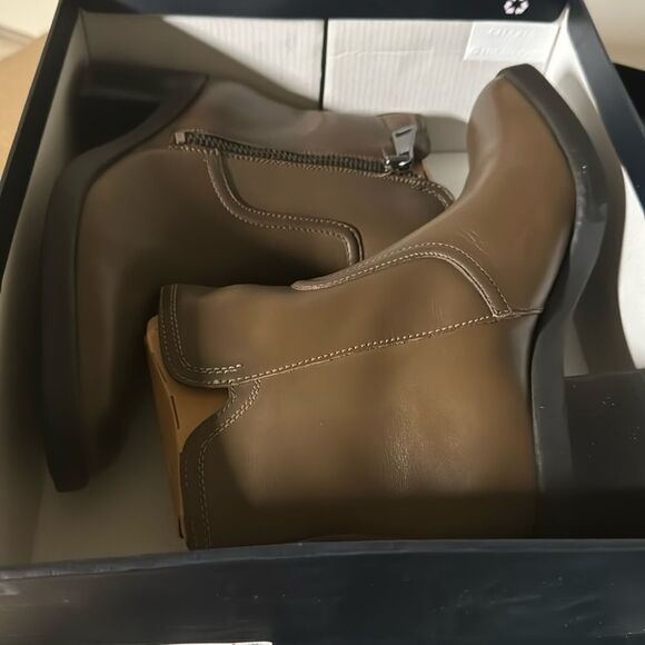 Naturalizer Emmy Block Heel Bootie in Mink Leather - Picture 2 of 7